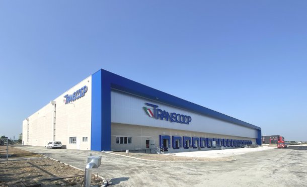 Magazzino logistico Transcoop verso il completamento 